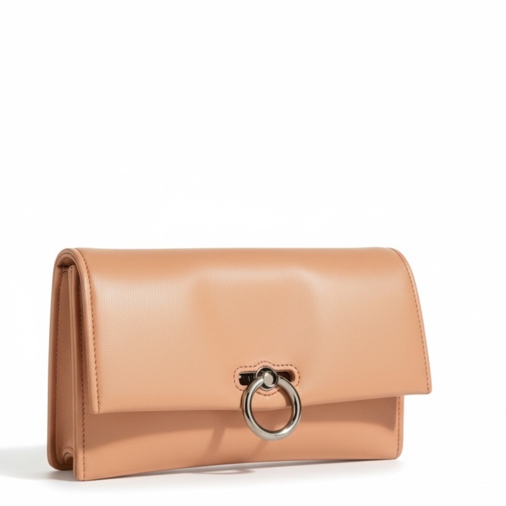 π Rebecca Minkoff Sofia Blush Leather Crossbody Clutch Convertible Chain Bag - Picture 2 of 11